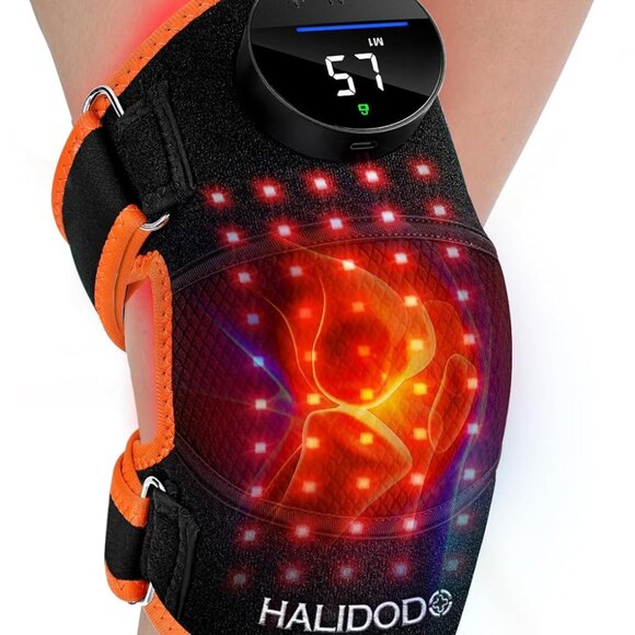 HALIDODO Other - 660nm Red &850nm Near Infrared Light Therapy Heated Knee Brace Joint Pain Relief